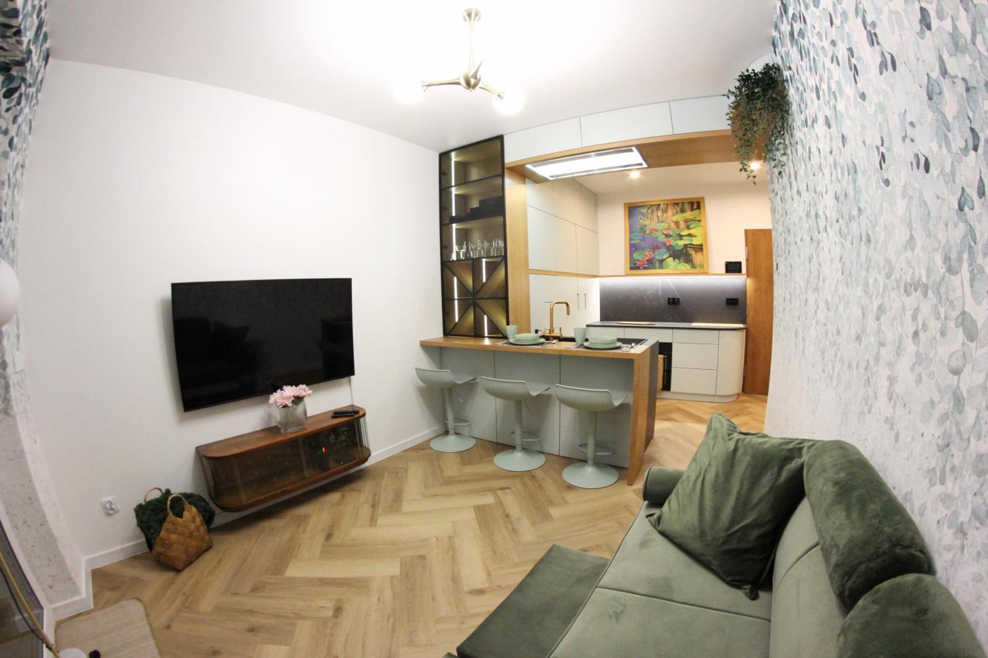 Nenufar Cracow Garden Parter Free Darmowy Parking Ogrod Netflix Klimatyzacja Apartament Kraków